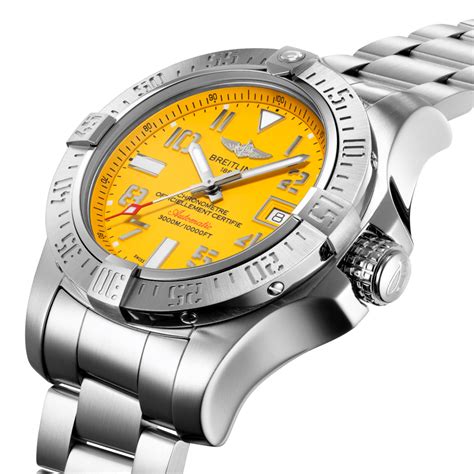 breitling watch yellow face|Breitling Avenger Seawolf Code Yellow Watch.